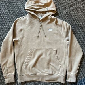 Nike Beige Hoodie with Logo